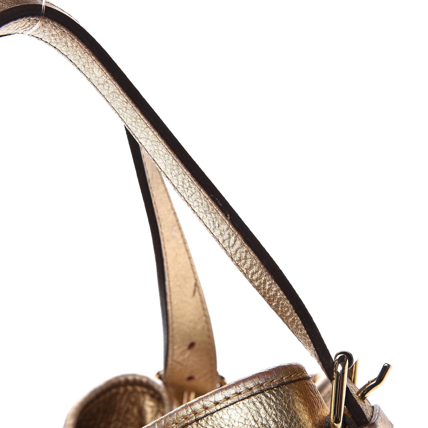Haymarket Check Drawstring Claudia Bag Gold