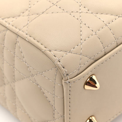 Christian Dior Lambskin Cannage Small My ABCDior Lady Dior Beige 13 of 15