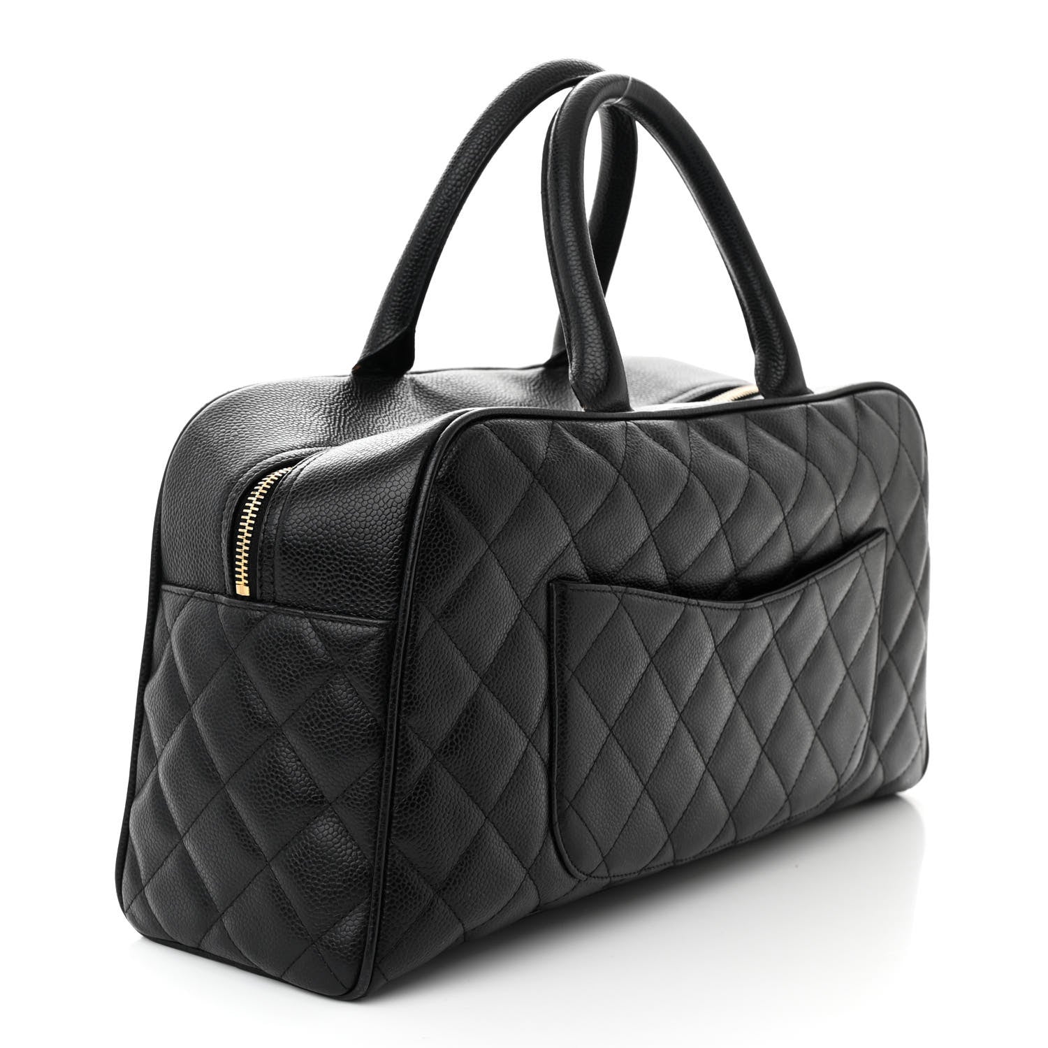 Chanel Caviar Quilted Boston Black 3 of 12