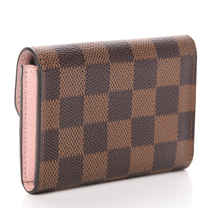 Louis Vuitton Damier Ebene Rosalie Coin Purse Rose Ballerine 3 of 12