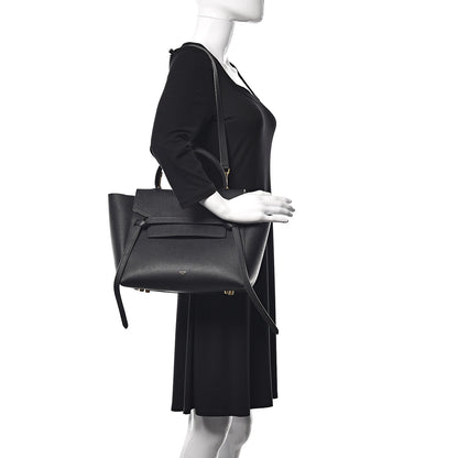 Celine Grained Calfskin Mini Belt Bag Black 2 of 10