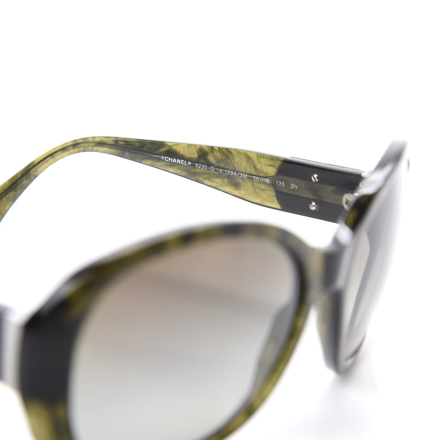 Chanel CC Turnlock Sunglasses 5235-Q Green 6 of 9