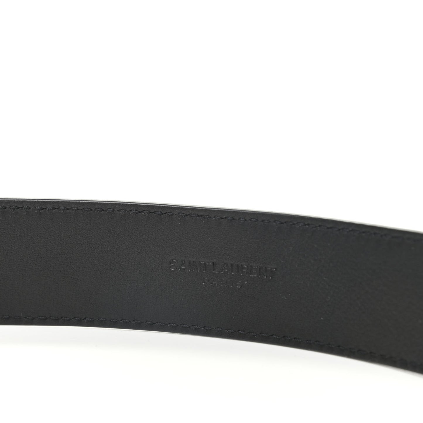 Goatskin Monogram Cassandre Square Buckle Belt 90 36 Black