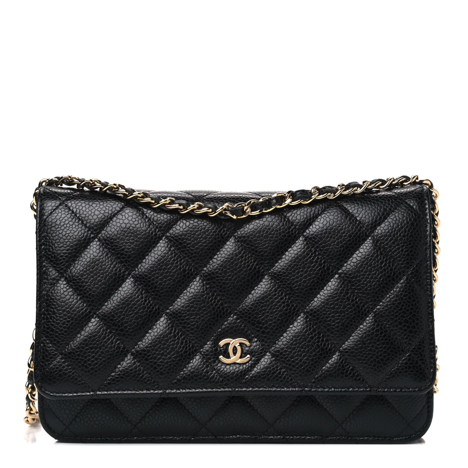Chanel Caviar Quilted Wallet On Chain WOC Black 1 of 4