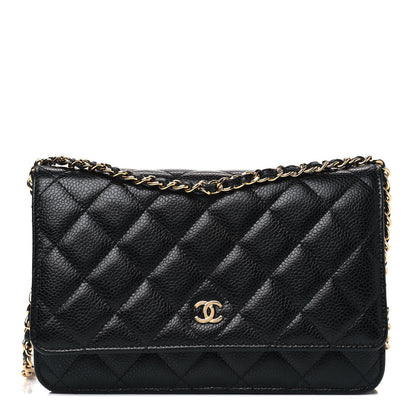Chanel Caviar Quilted Wallet On Chain WOC Black 1 of 4