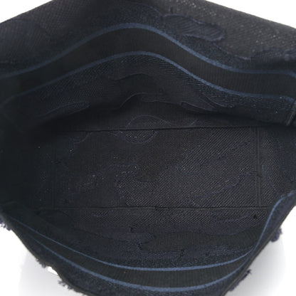 Christian Dior Canvas Embroidered Camouflage Diorcamp Messenger Navy 4 of 8