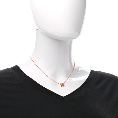 Hermes Rose Gold Mini Pop H Pendant Necklace Lilas 2 of 5