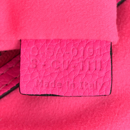 Celine Drummed Calfskin Mini Luggage Fluo Pink 7 of 15
