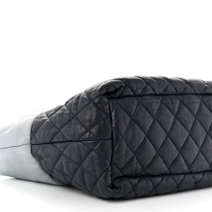 Chanel Metallic Lambskin Quilted Small Coco Cocoon Reversible Tote Light Grey 15 of 22