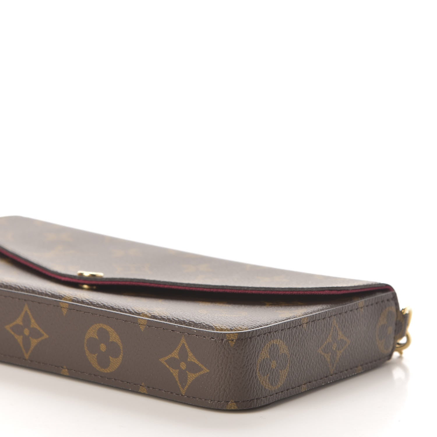Louis Vuitton Monogram Pochette Felicie Chain Wallet Fuchsia 9 of 11