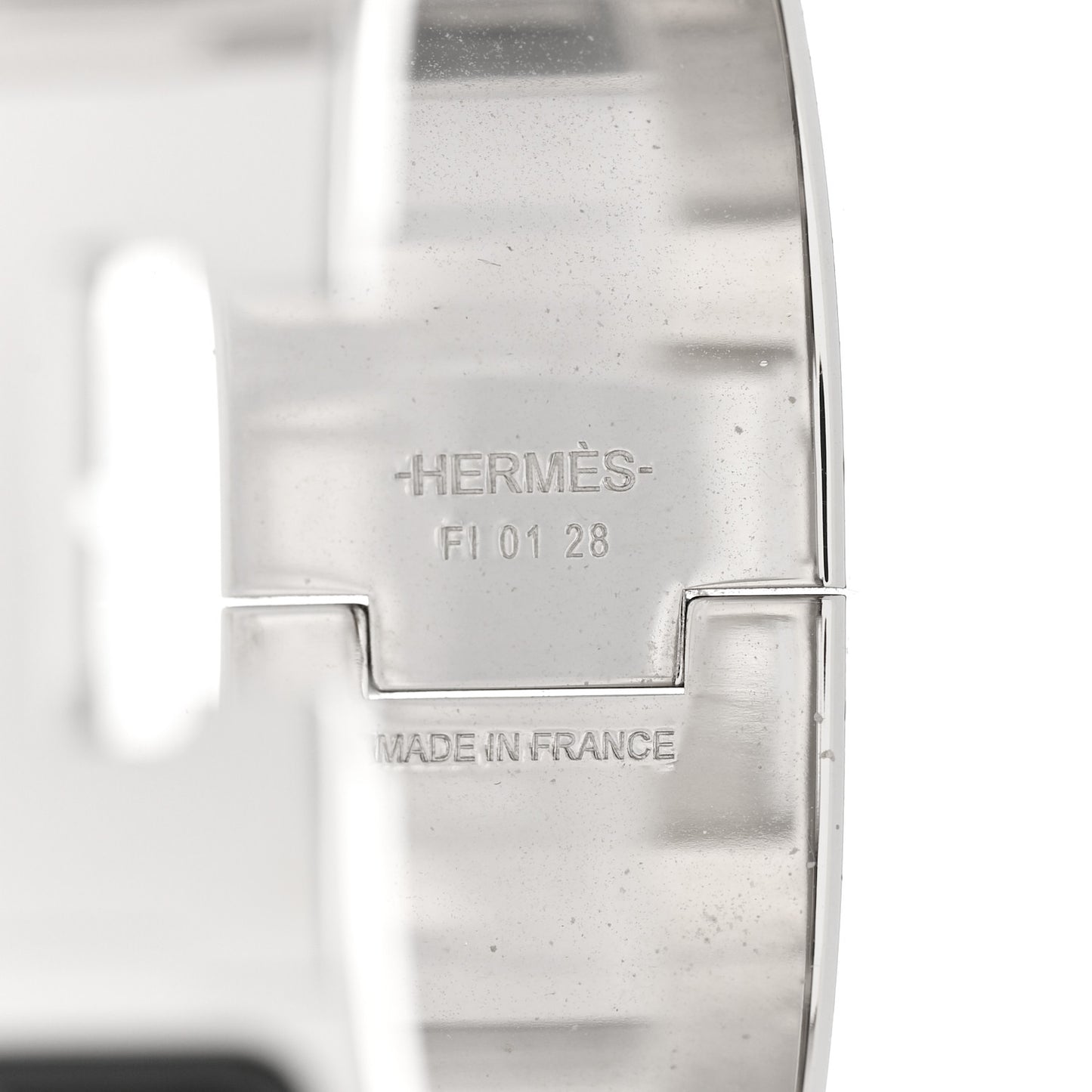 Enamel Wide Clic Clac H Bracelet PM Black