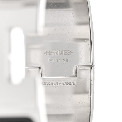 Hermes Enamel Wide Clic Clac H Bracelet PM Black 4 of 4