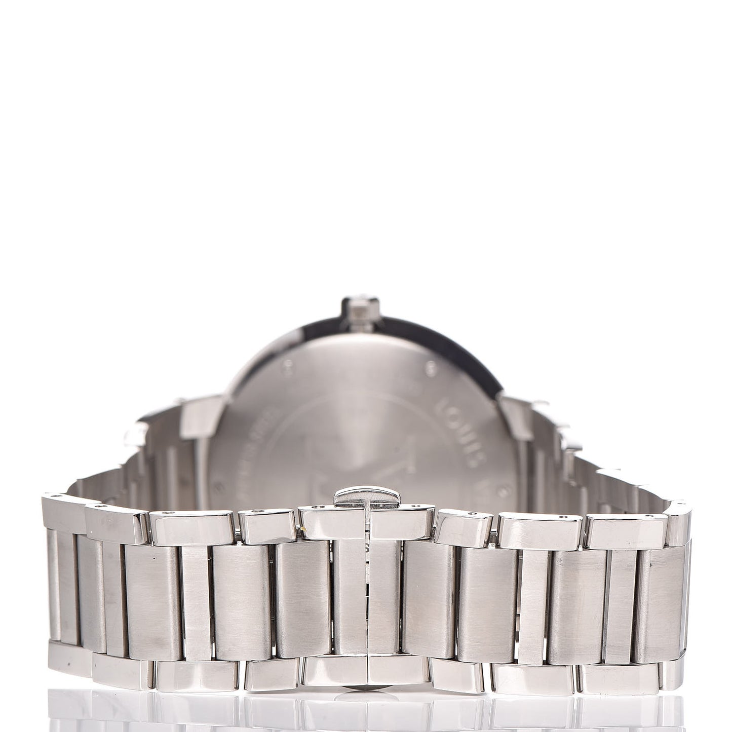 Stainless Steel 38mm Tambour Damier Quartz Watch
