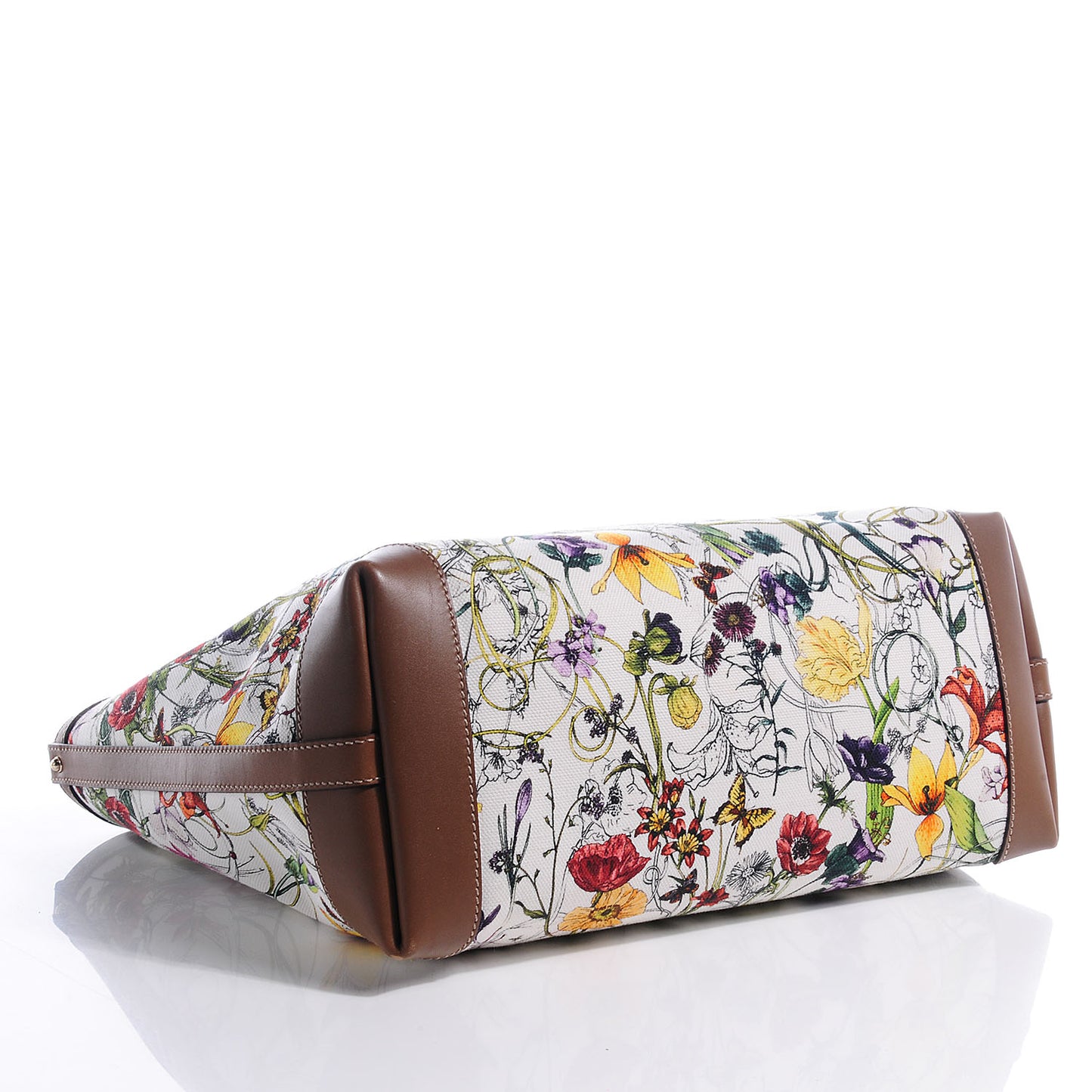 Canvas Flora Infinity Medium Craft Tote White Multicolor Acero
