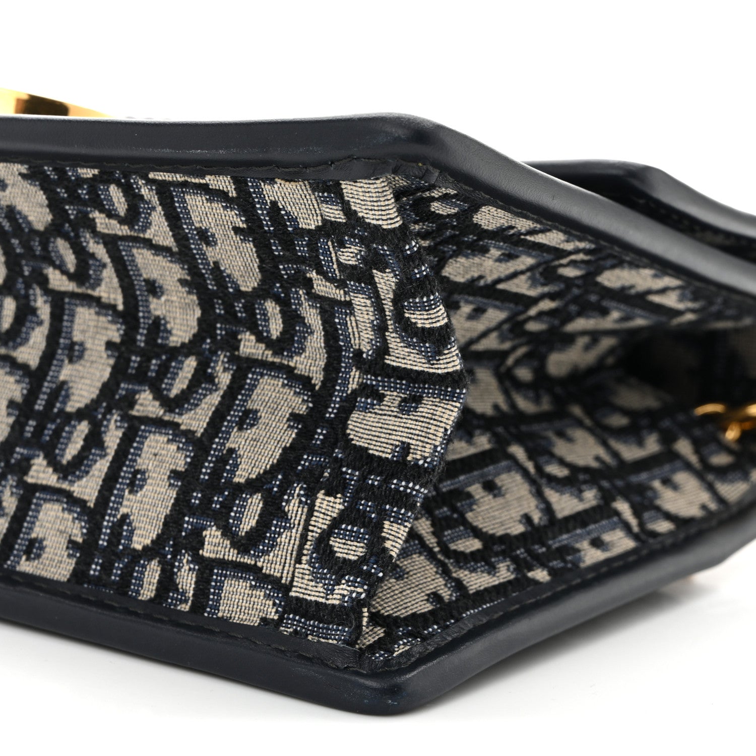 Christian Dior Oblique 30 Montaigne Chain Flap Bag Blue 10 of 10