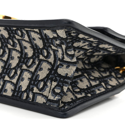 Christian Dior Oblique 30 Montaigne Chain Flap Bag Blue 10 of 10