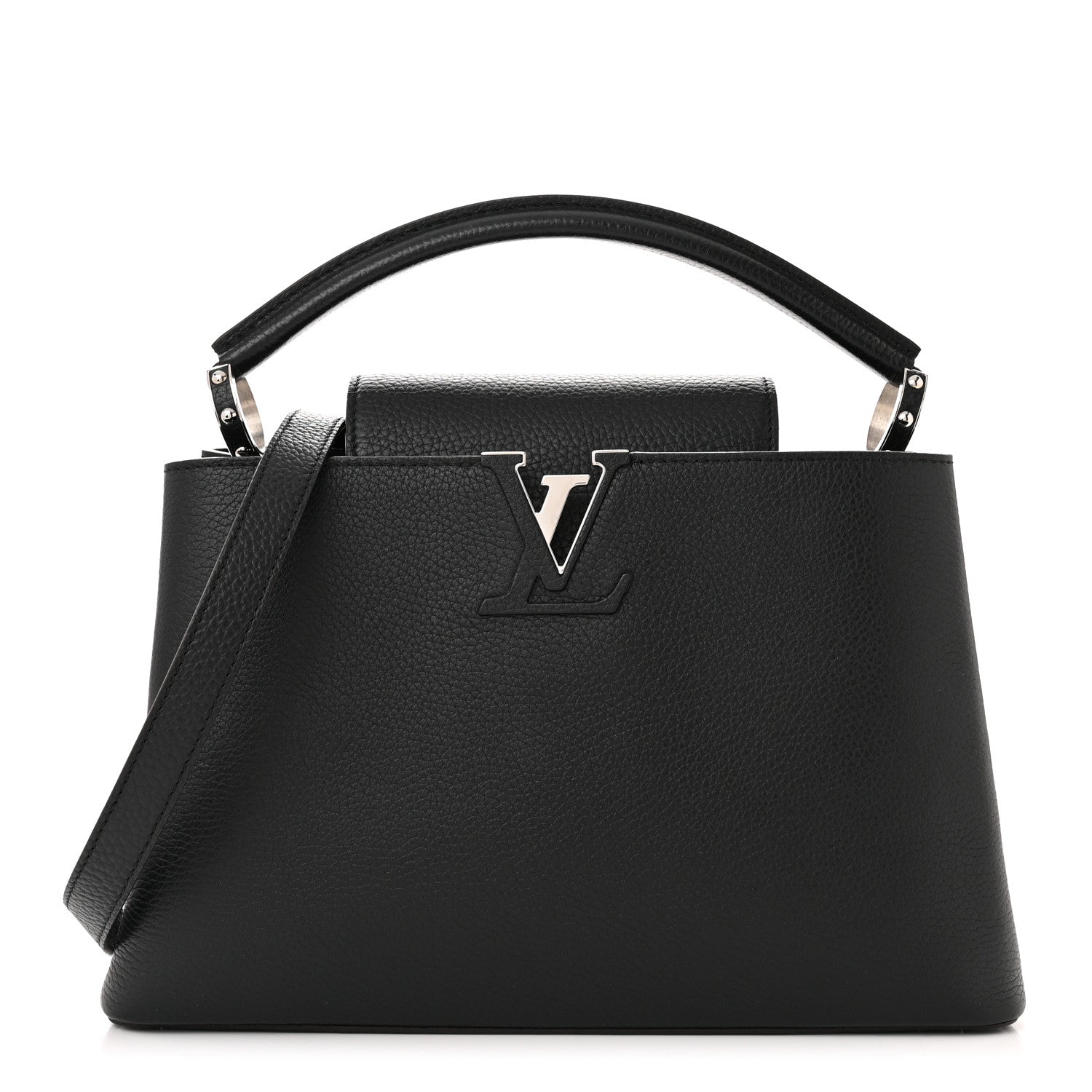 Louis Vuitton Taurillon Capucines PM Black 1 of 10