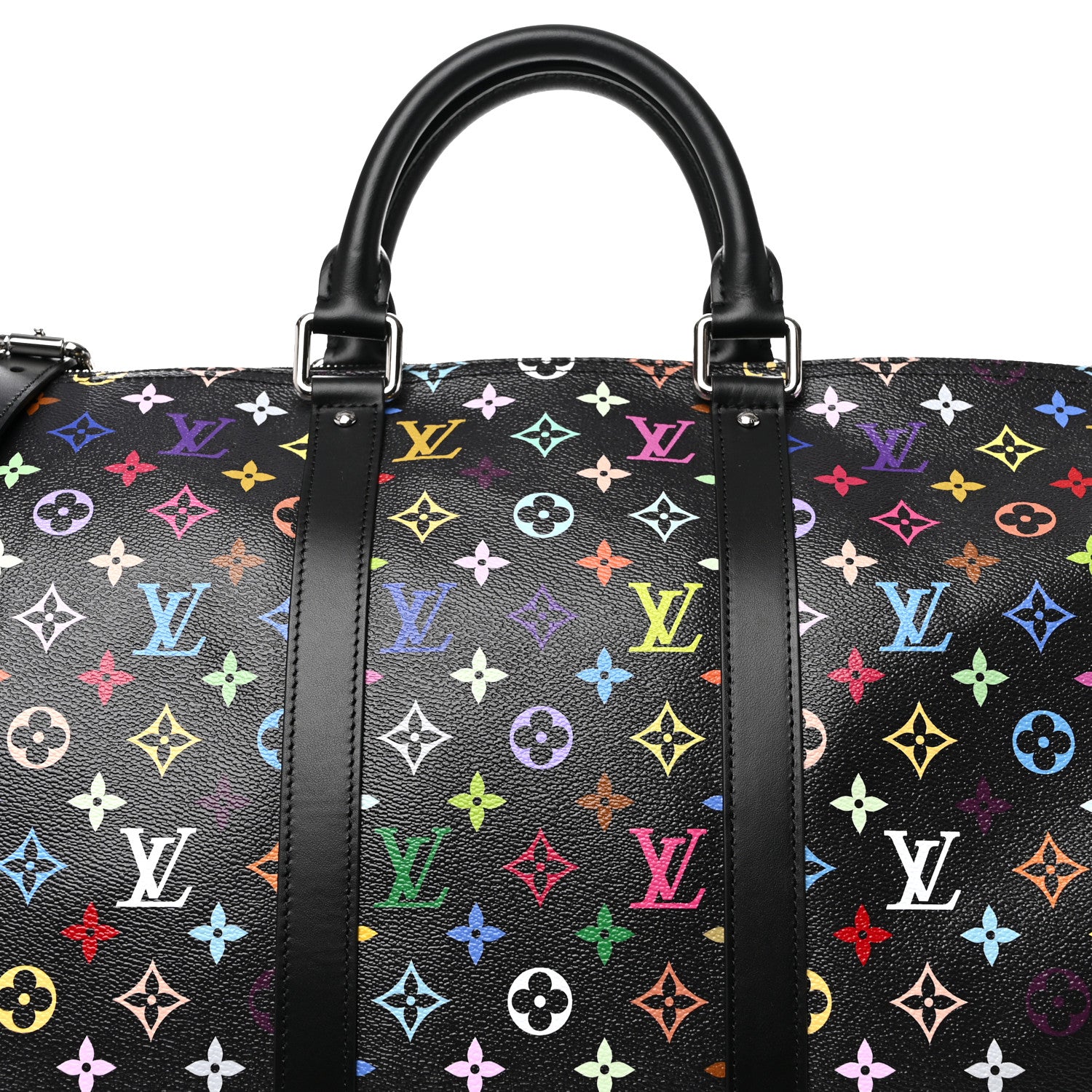 Louis Vuitton LV X TM Monogram Multicolor Keepall Bandouliere 50 Black 6 of 8