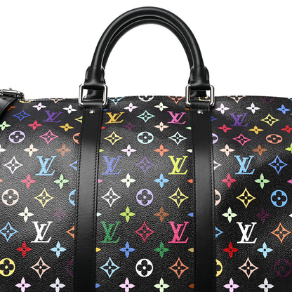 Louis Vuitton LV X TM Monogram Multicolor Keepall Bandouliere 50 Black 6 of 8