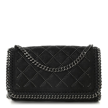 Stella McCartney Shaggy Deer Quilted Studded Falabella Crossbody Black 1 of 11