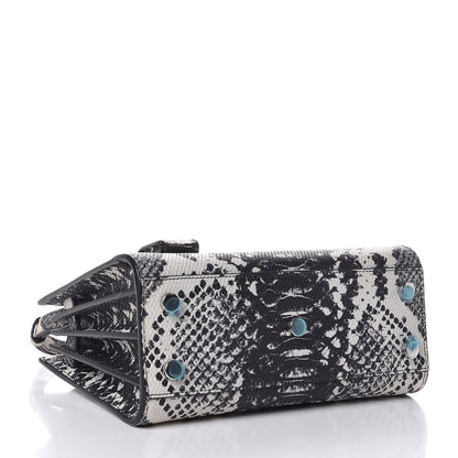 Saint Laurent Python Embossed Nano Sac De Jour Black White 5 of 8