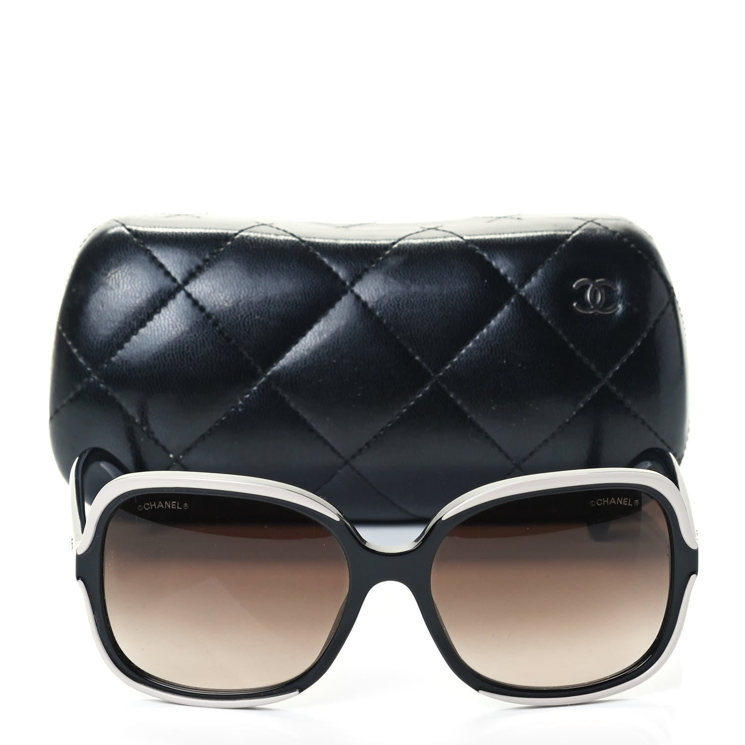 Chanel CC Sunglasses 5319 Black White 6 of 6