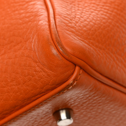 Hermes Taurillon Clemence Voyage Kelly 50 Orange 18 of 21