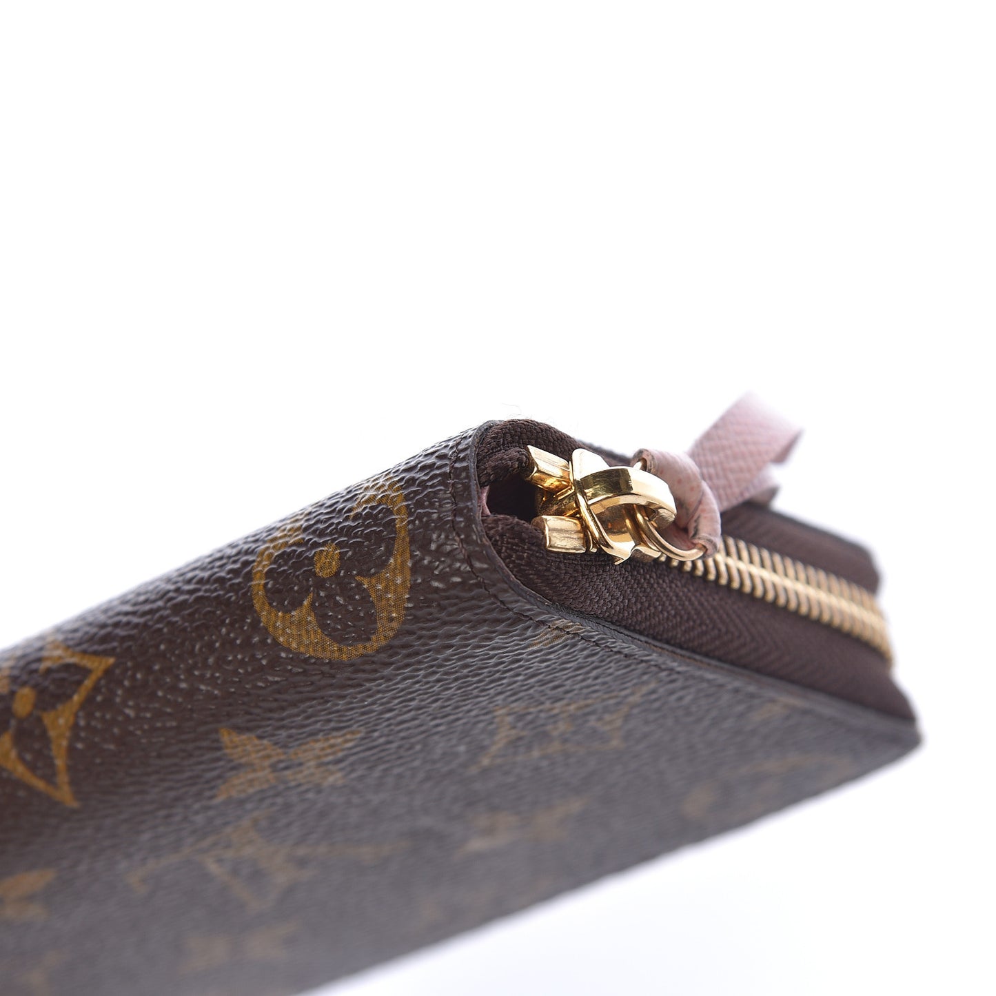 Monogram Clemence Wallet Rose Ballerine