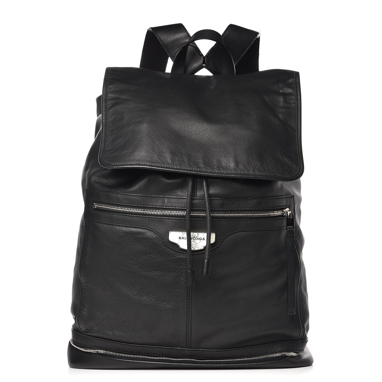Balenciaga Agneau Classic Hardware Traveler Backpack Black 1 of 10