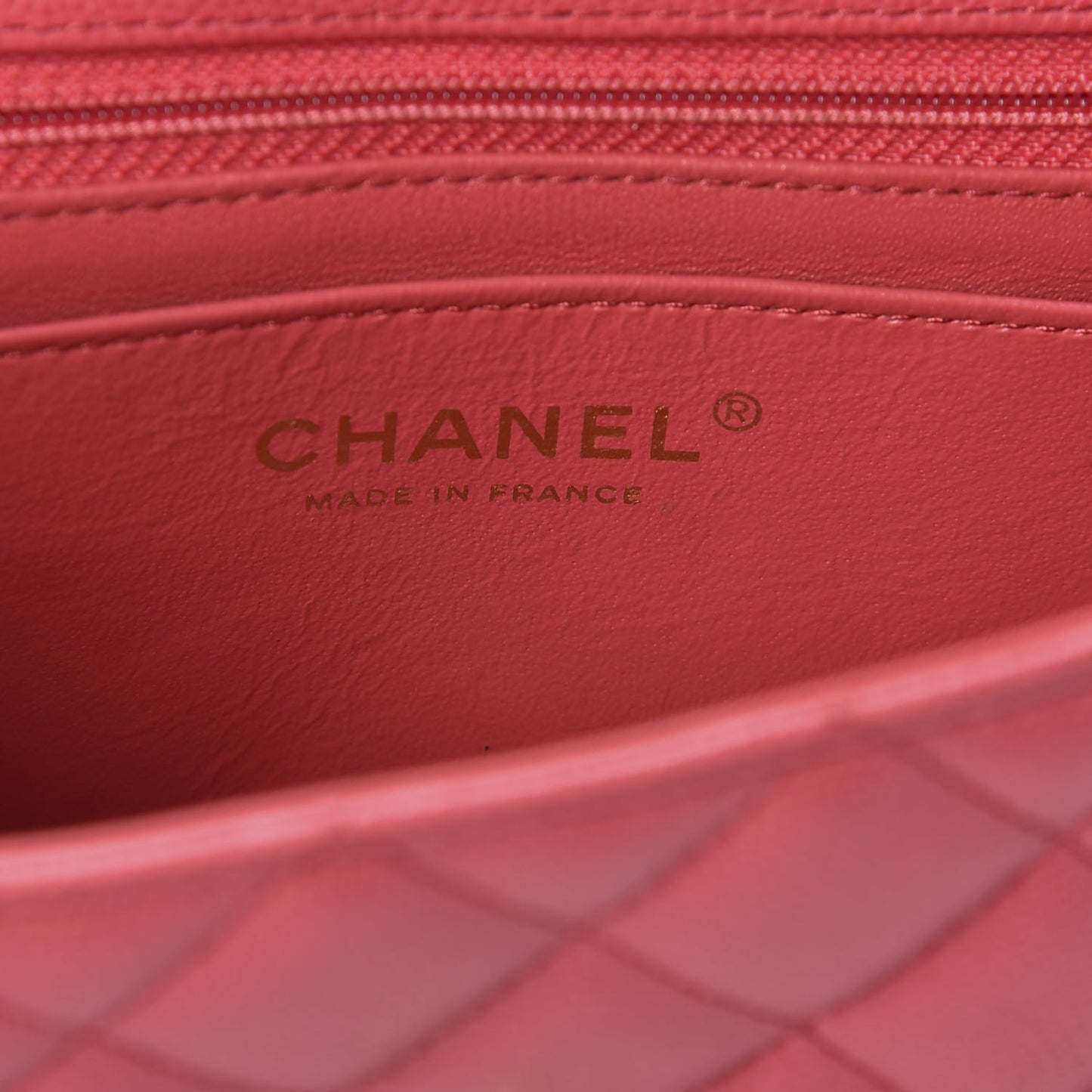 Caviar Quilted Mini Rectangular Flap Red