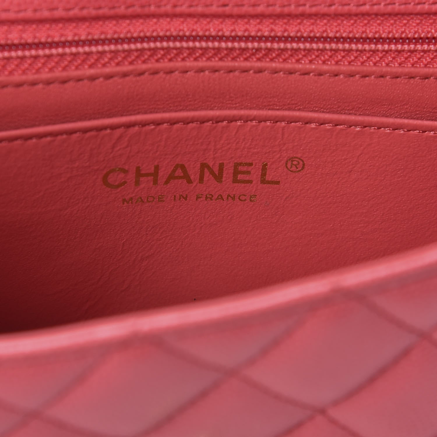 Chanel Caviar Quilted Mini Rectangular Flap Red 9 of 14