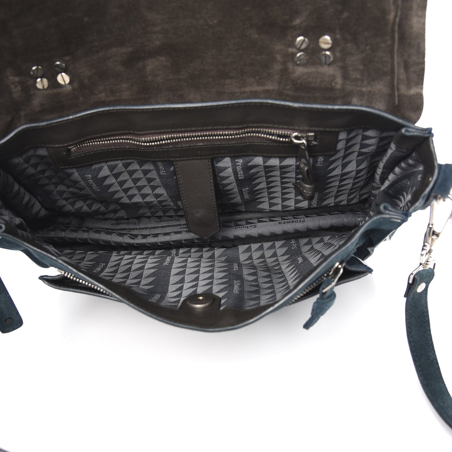 Suede Fringe Medium PS1 Satchel Blue