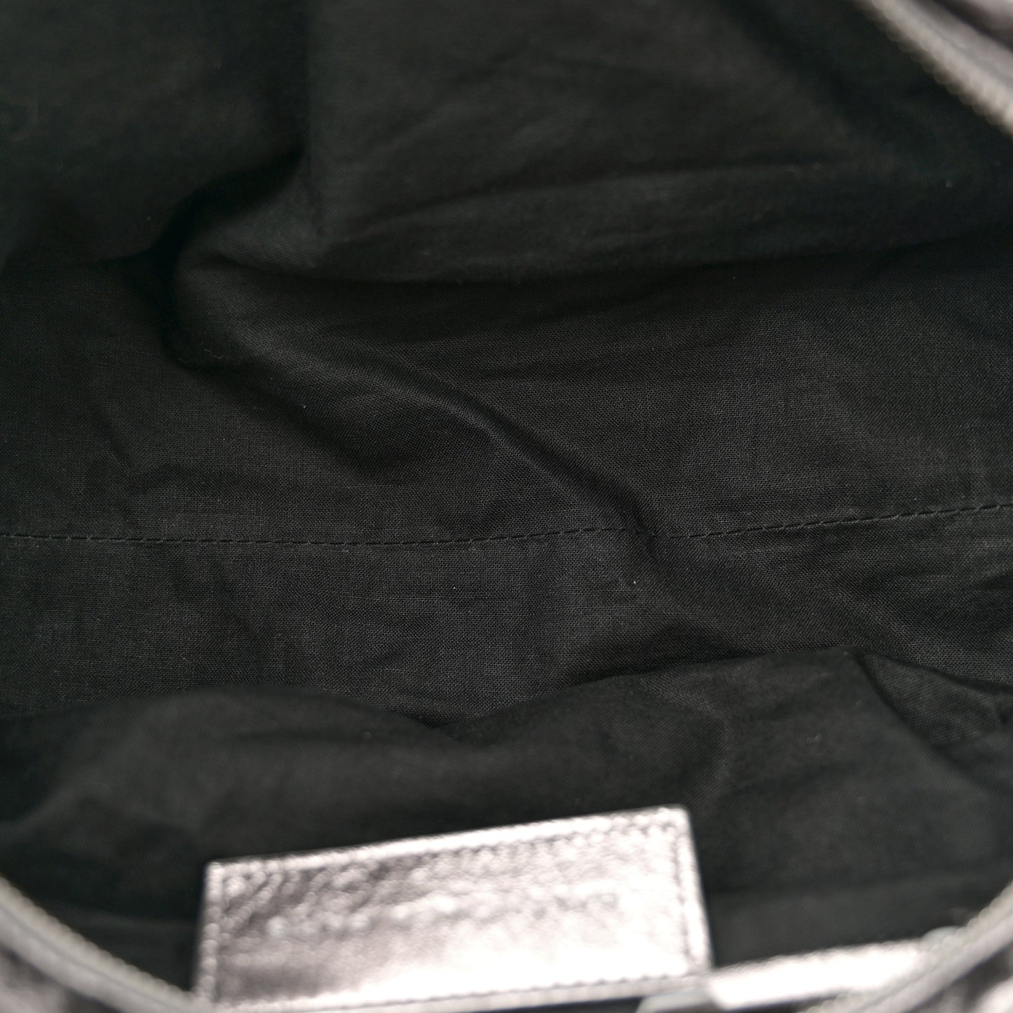 Agneau Classic Hardware Box Bag Metallic