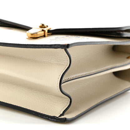 Gucci Calfskin Snakeskin Studded Medium Ottilia Top Handle Bag White 11 of 11
