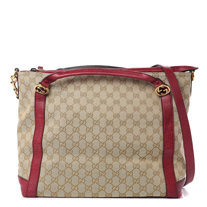Gucci Monogram Medium Miss GG Top Handle Bag Dark Red 1 of 12
