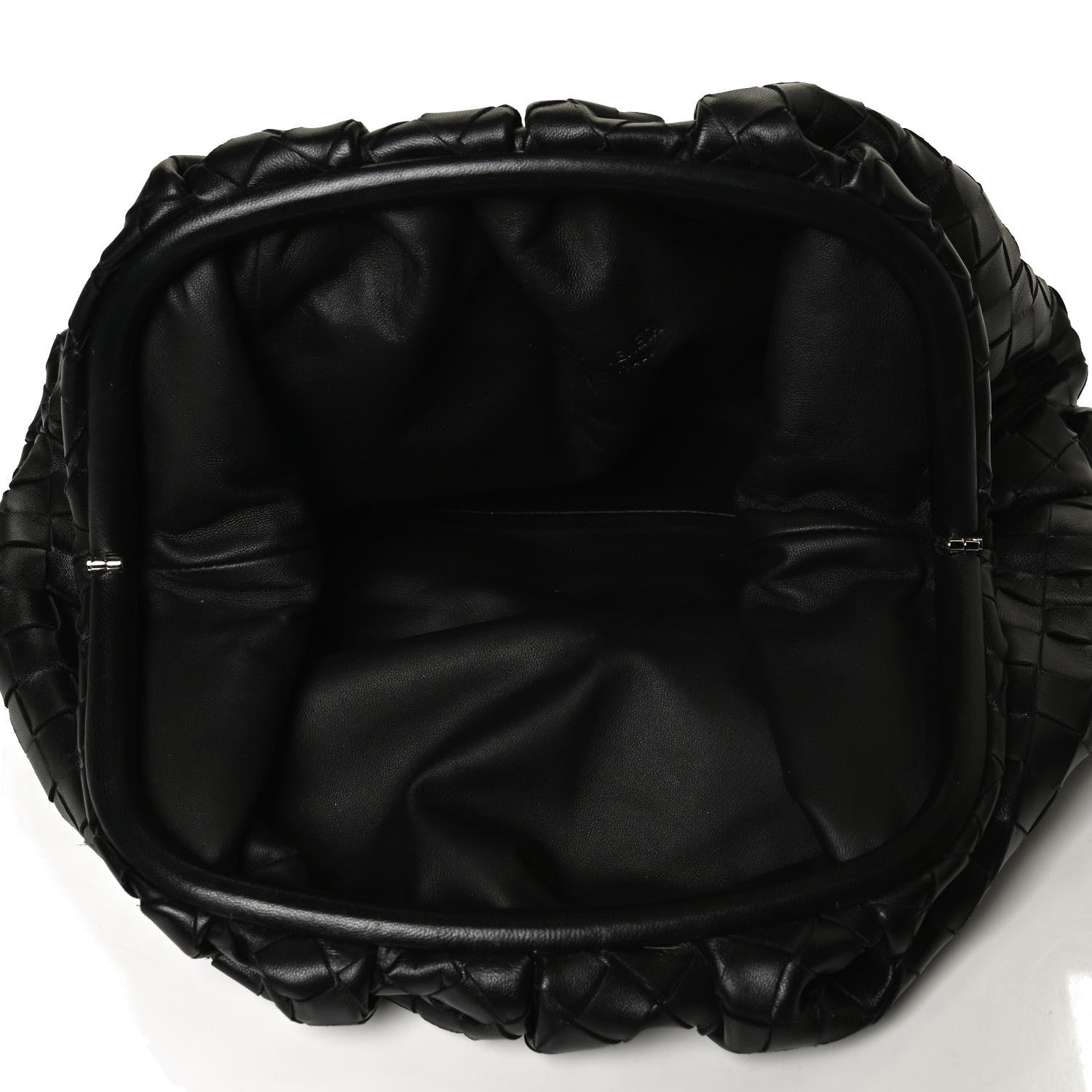 Bottega Veneta Nappa Maxi Intreccio The Pouch Oversized Clutch Black 5 of 11