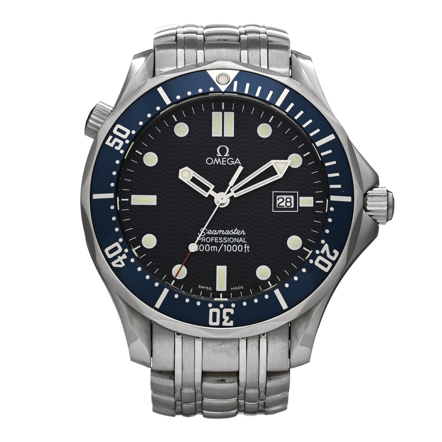 Omega Stainless Steel 41mm Seamaster Professional Quartz Watch Blue 2541.80.00 1 of 5