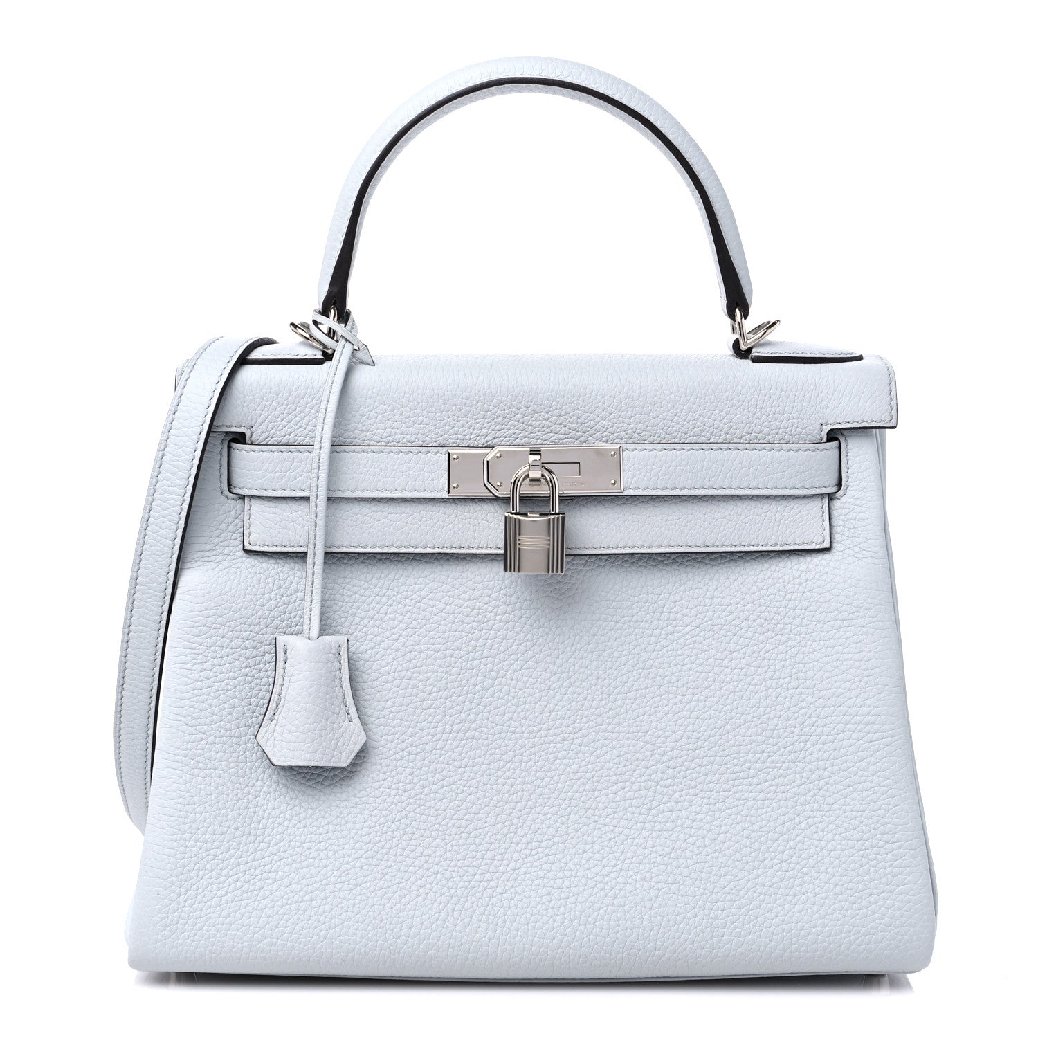 Hermes Togo Kelly Retourne 28 Bleu Pale 1 of 10