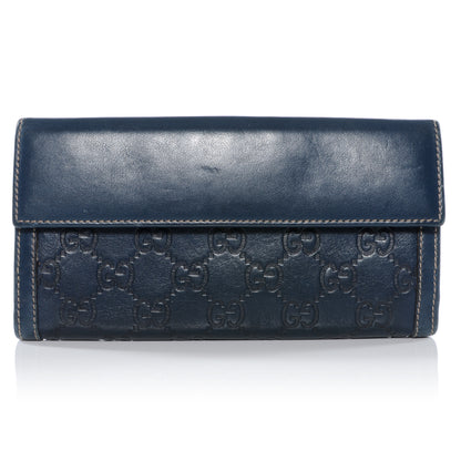Gucci Guccissima Wave Continental Wallet Blue 3 of 9