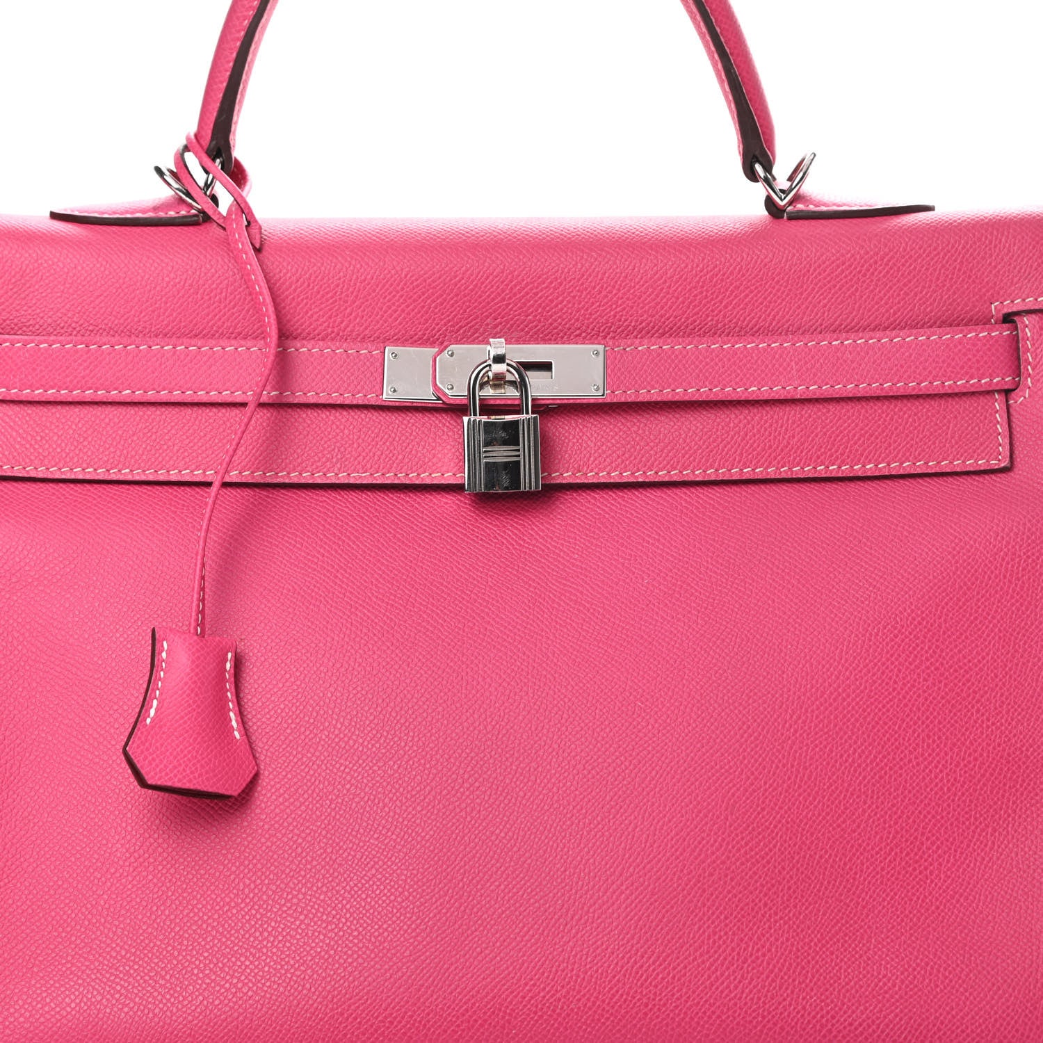 Hermes Epsom Candy Kelly Retourne 35 Rose Tyrien Rubis 8 of 31