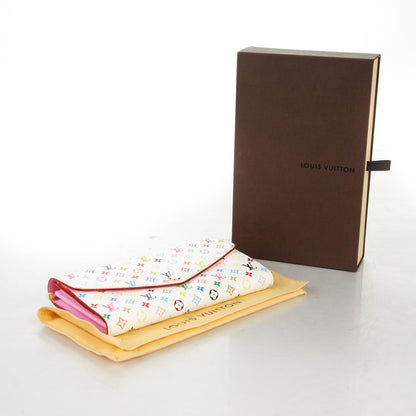 Louis Vuitton Monogram Multicolor Sarah Wallet NM White Litchi 4 of 7