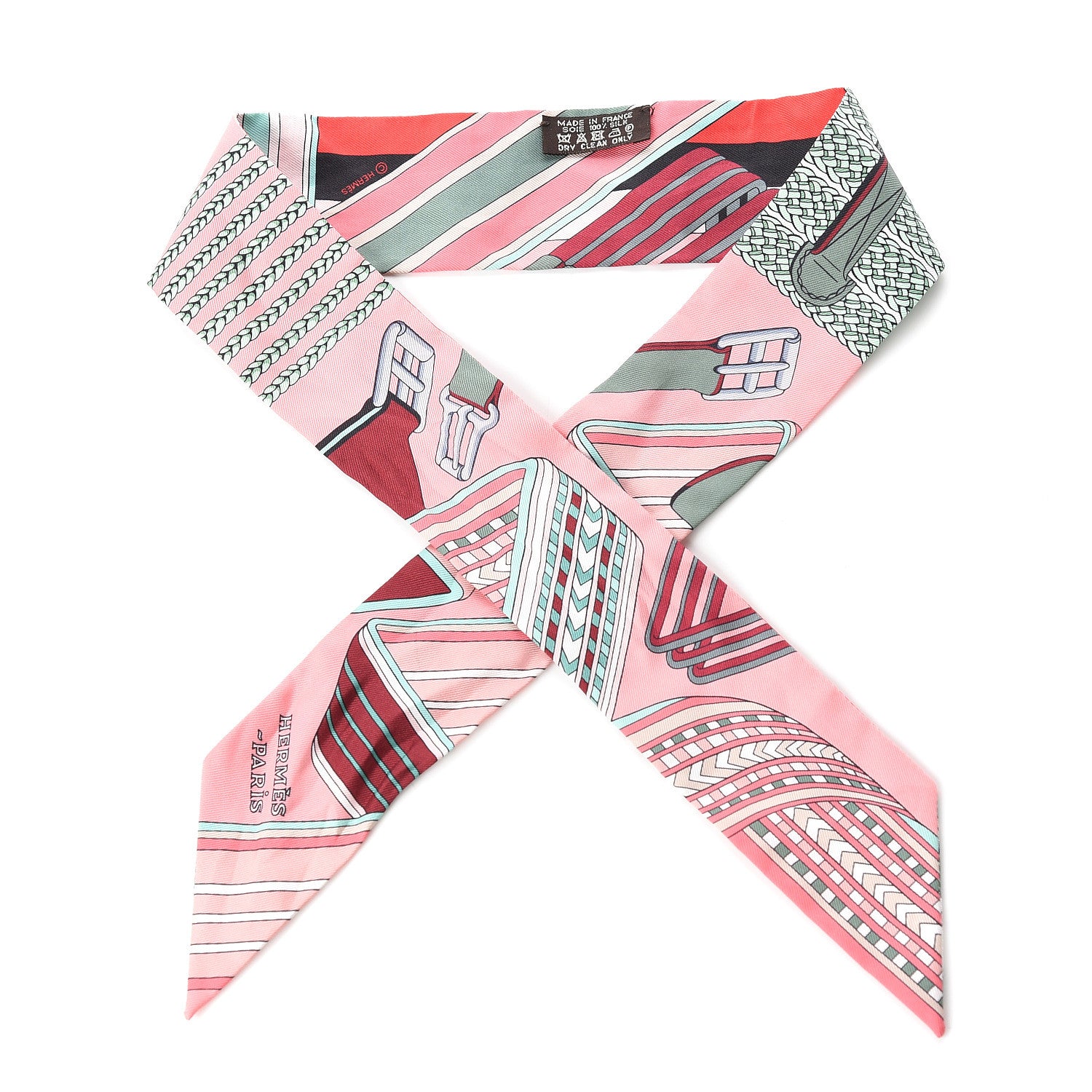 Hermes Silk Sangles En Zigzag Twilly 1 of 3