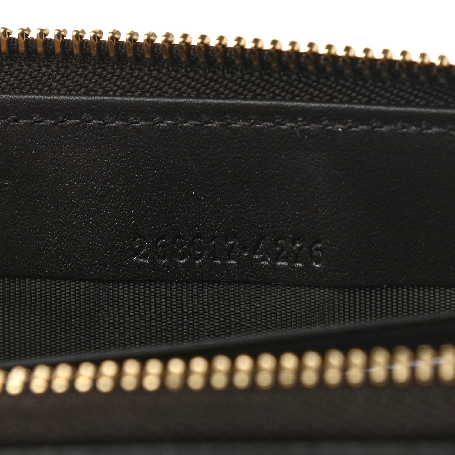 Gucci Metallic Monogram Zip Around Wallet Brown 6 of 10