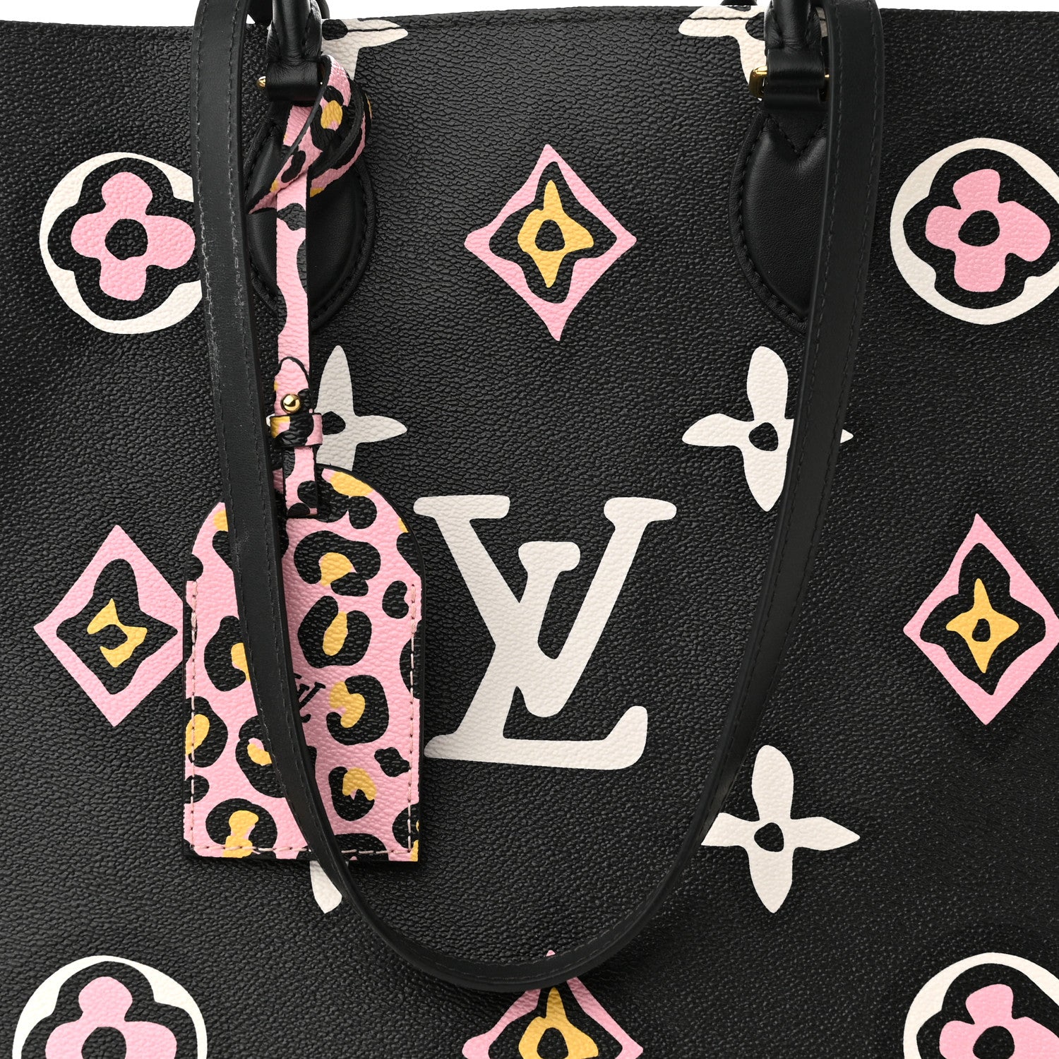 Louis Vuitton Monogram Giant Wild At Heart Onthego GM Black 7 of 9