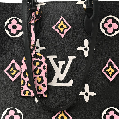 Louis Vuitton Monogram Giant Wild At Heart Onthego GM Black 7 of 9