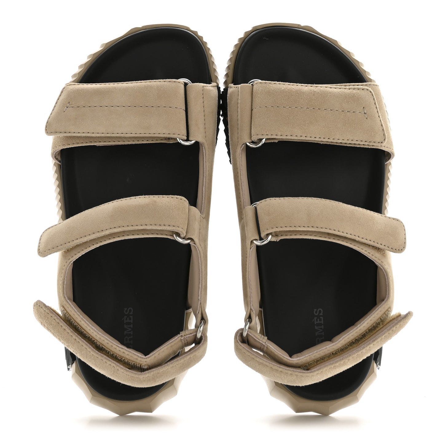 Suede Goatskin Junior Sandals 37.5 Beige Camel