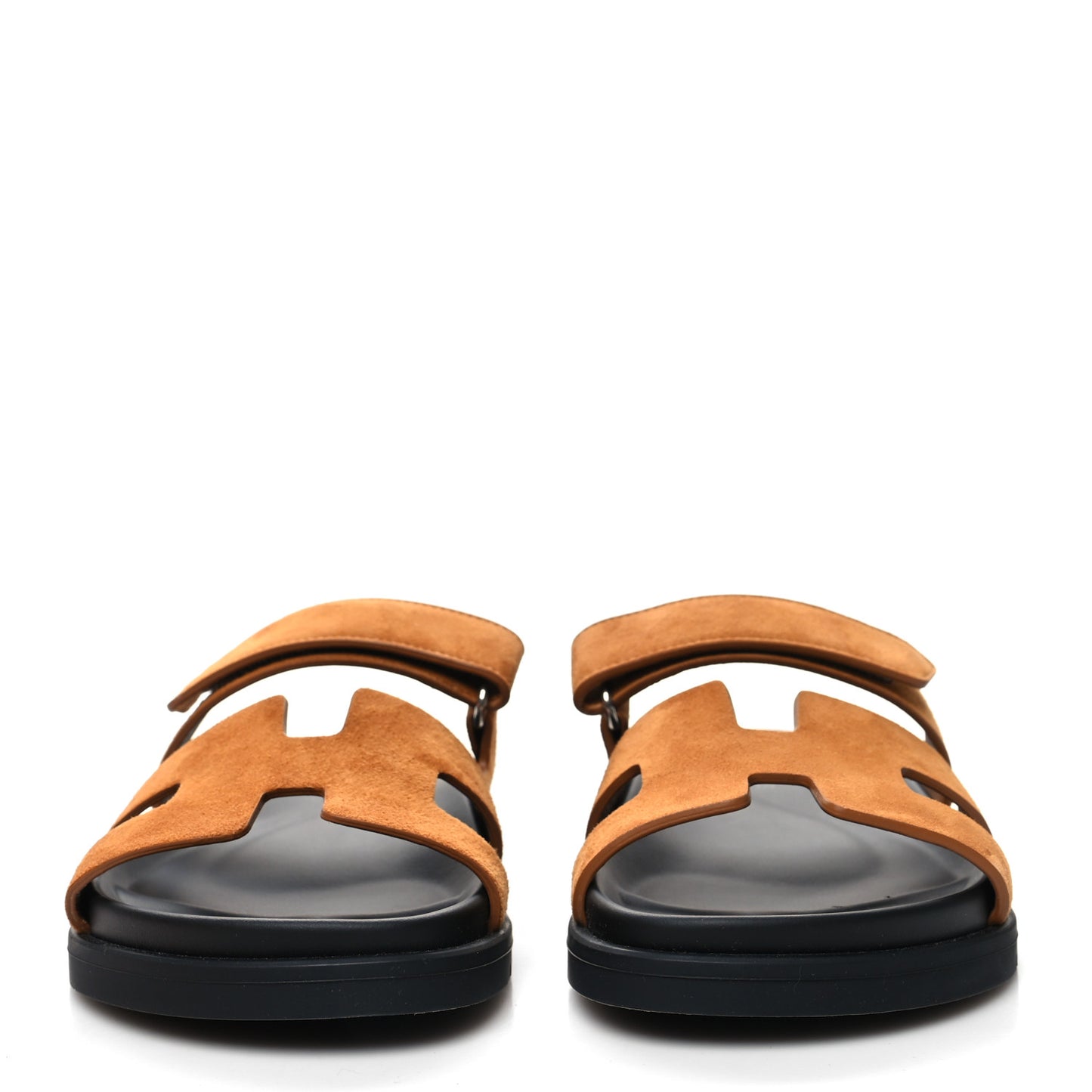 Suede Goatskin Womens Chypre Sandals 36 Naturel