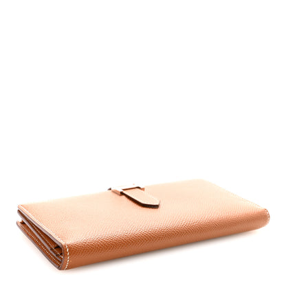 Hermes Epsom Bearn Gusset Wallet Gold 4 of 7