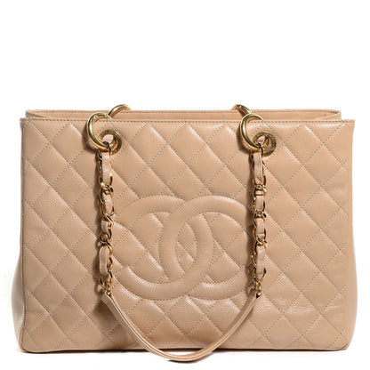 Chanel Caviar Grand Shopping Tote GST Beige Clair 1 of 7