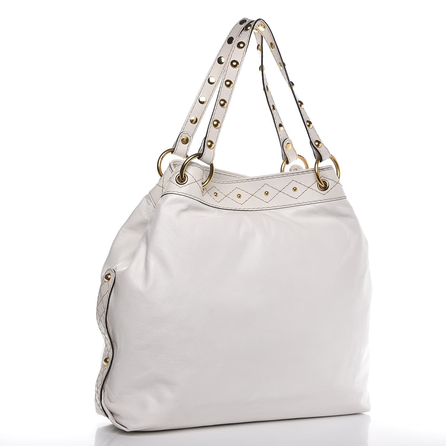 Gucci Calfskin Irina Tote White 3 of 11